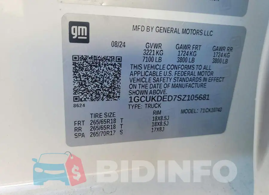 1GCUKDED7SZ105681 Photo# 12