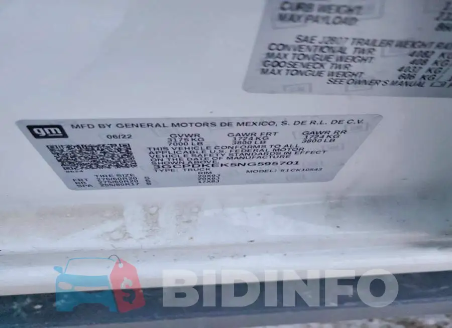 3GCPDKEK5NG595701 Photo# 12
