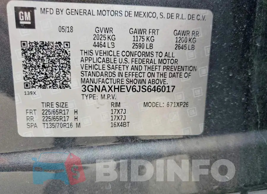 3GNAXHEV6JS646017 Photo# 13