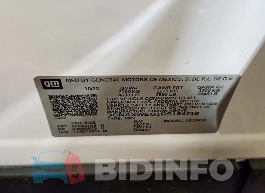 3GNAXWEG1RS164718 Photo# 14