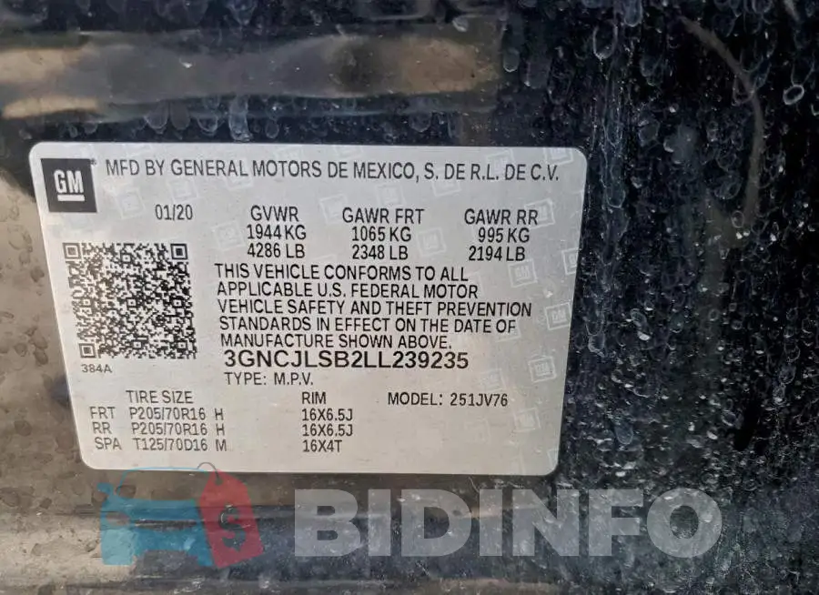 3GNCJLSB2LL239235 Photo# 13