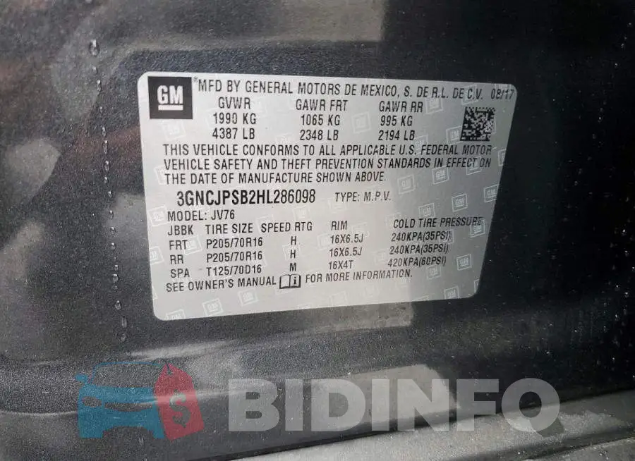 3GNCJPSB2HL286098 Photo# 13