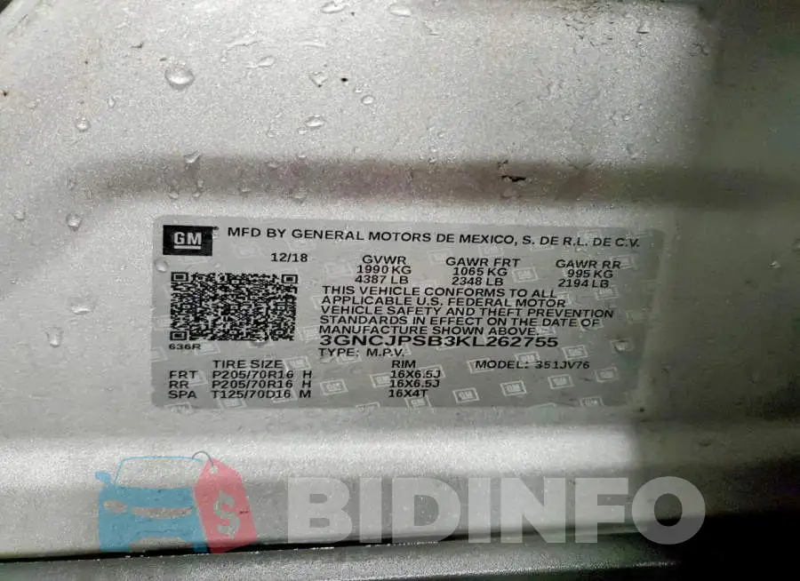 3GNCJPSB3KL262755 Photo# 13