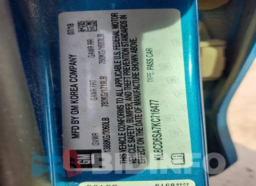 KL8CD6SA7KC716477 Photo# 12