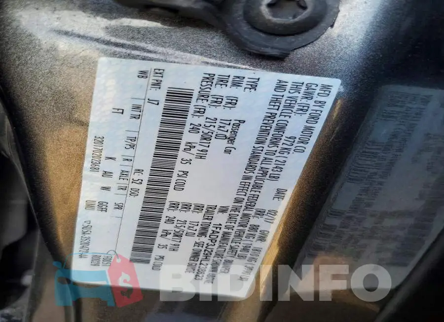 1FADP3J29HL238623 Photo# 13