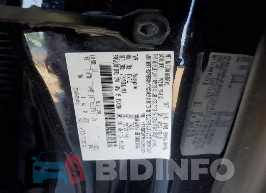 1FADP3M25HL265202 Photo# 13