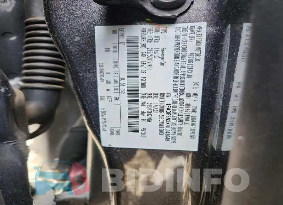 1FADP3N2XHL343049 Photo# 12