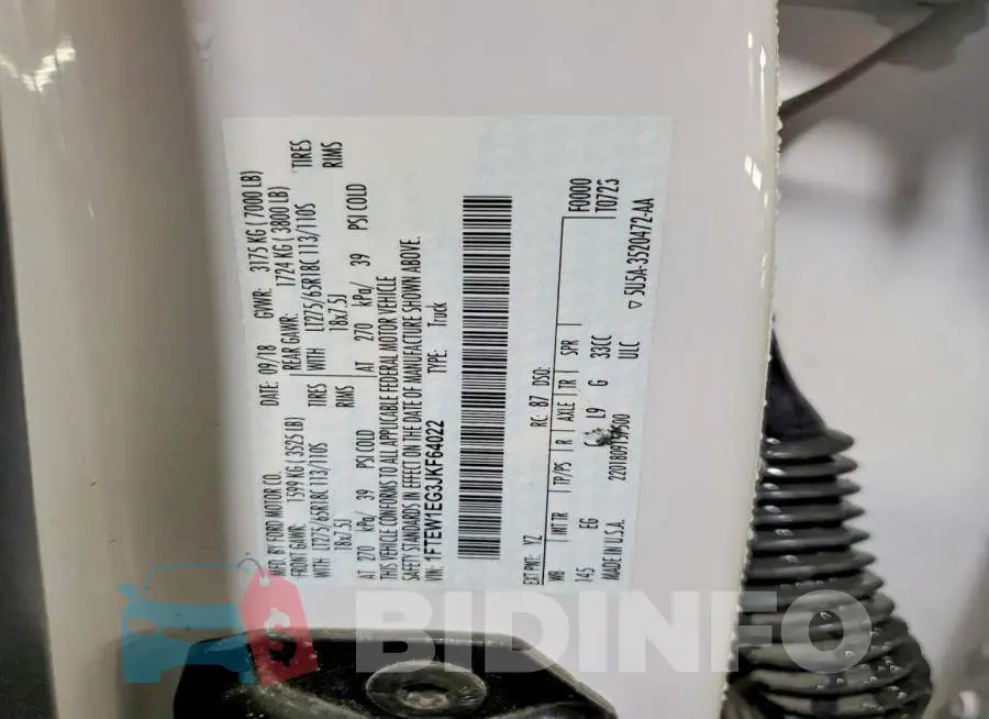 1FTEW1EG3JKF64022 Photo# 13