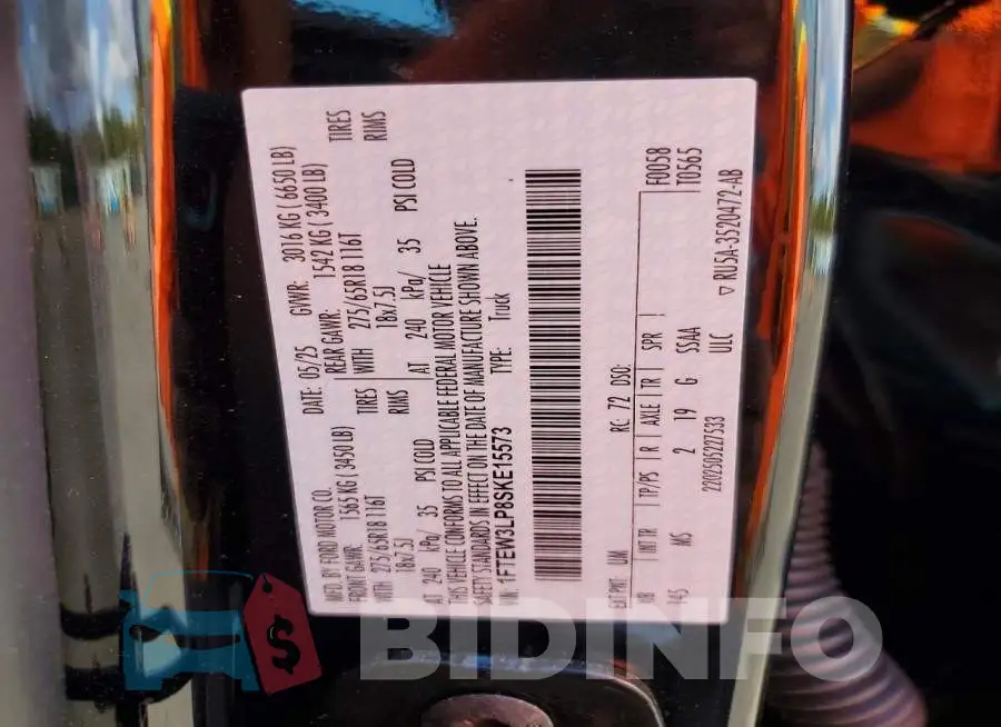 1FTEW3LP8SKE15573 Photo# 13