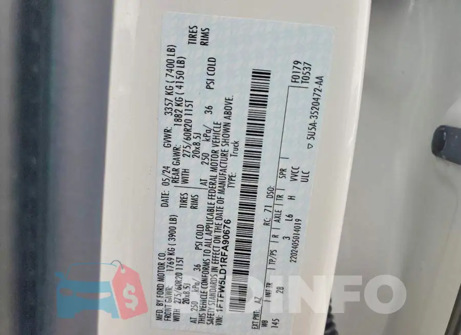 1FTFW5LD1RFA90676 Photo# 13