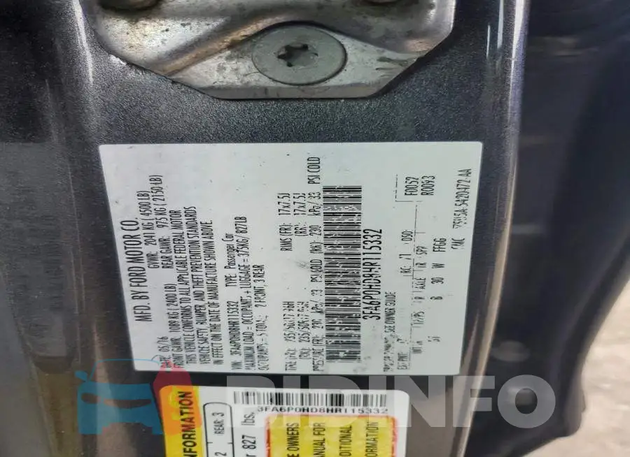 3FA6P0HD8HR115332 Photo# 12