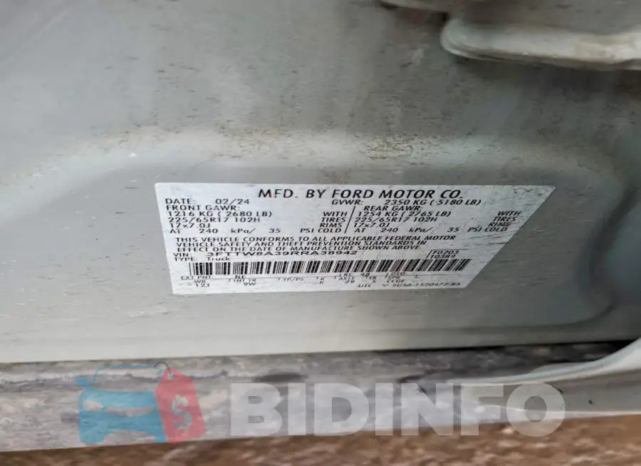 3FTTW8A39RRA38942 Photo# 12