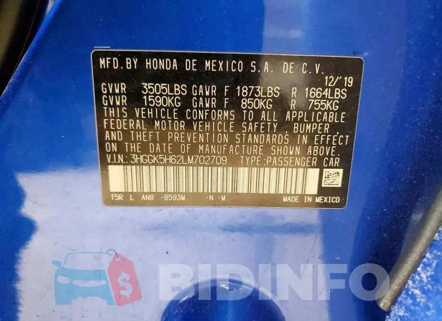 3HGGK5H62LM702709 Photo# 12