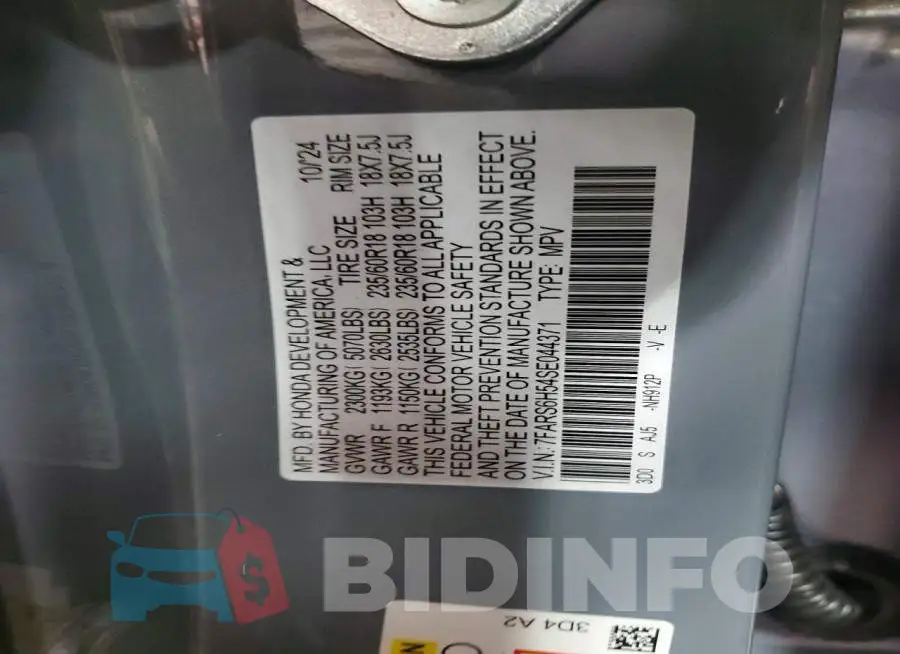 7FARS6H54SE044371 Photo# 14