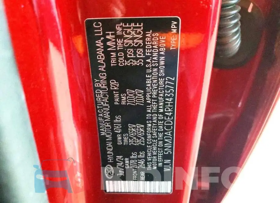 5NMJACDE4RH435772 Photo# 14