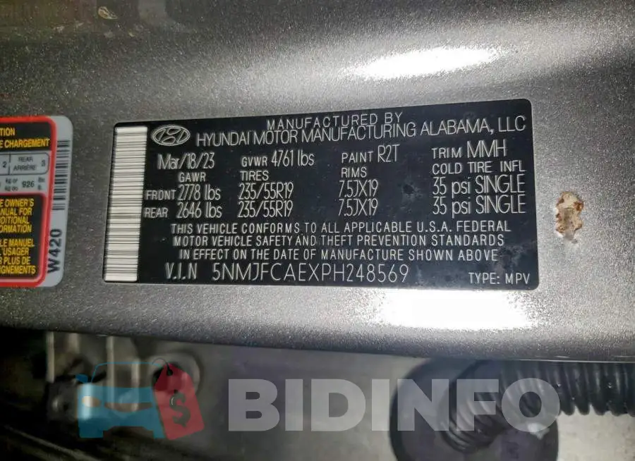 5NMJFCAEXPH248569 Photo# 13