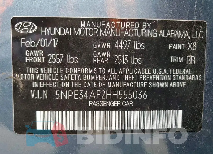 5NPE34AF2HH555036 Photo# 12