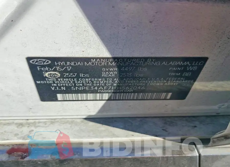 5NPE34AF7HH562046 Photo# 12