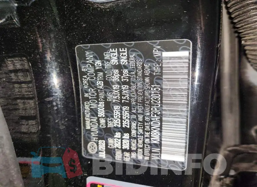 KM8KNDAF3PU230151 Photo# 14