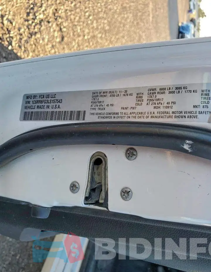 1C6RR6FG3LS157543 Photo# 12
