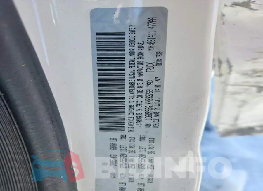 1C6RRFBG1KN893769 Photo# 12