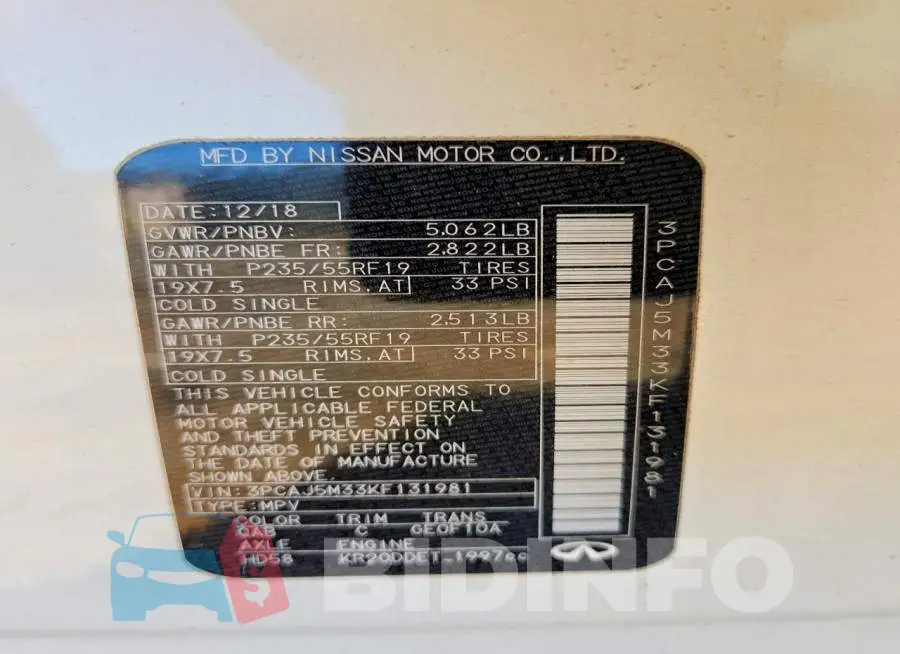 3PCAJ5M33KF131981 Photo# 14