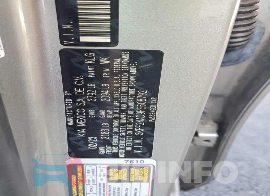 3KPF24AD9PE608792 Photo# 13