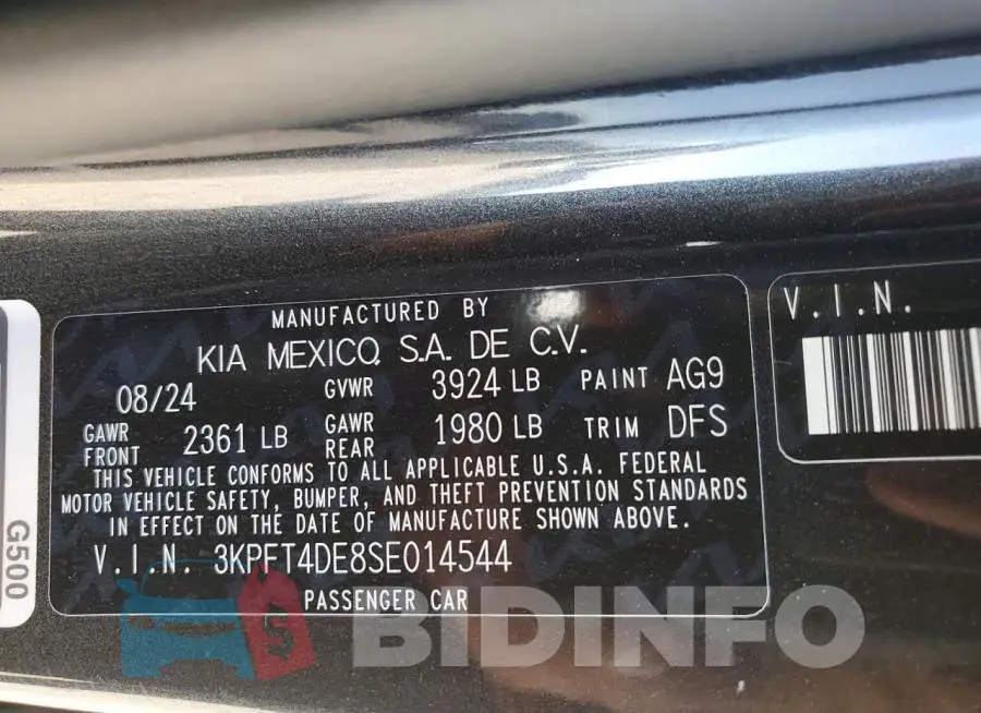 3KPFT4DE8SE014544 Photo# 12