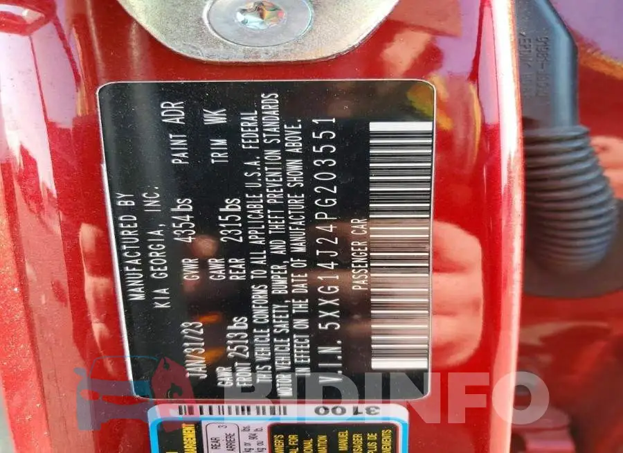5XXG14J24PG203551 Photo# 12