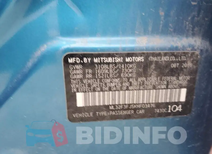 ML32F3FJ5KHF03476 Photo# 12