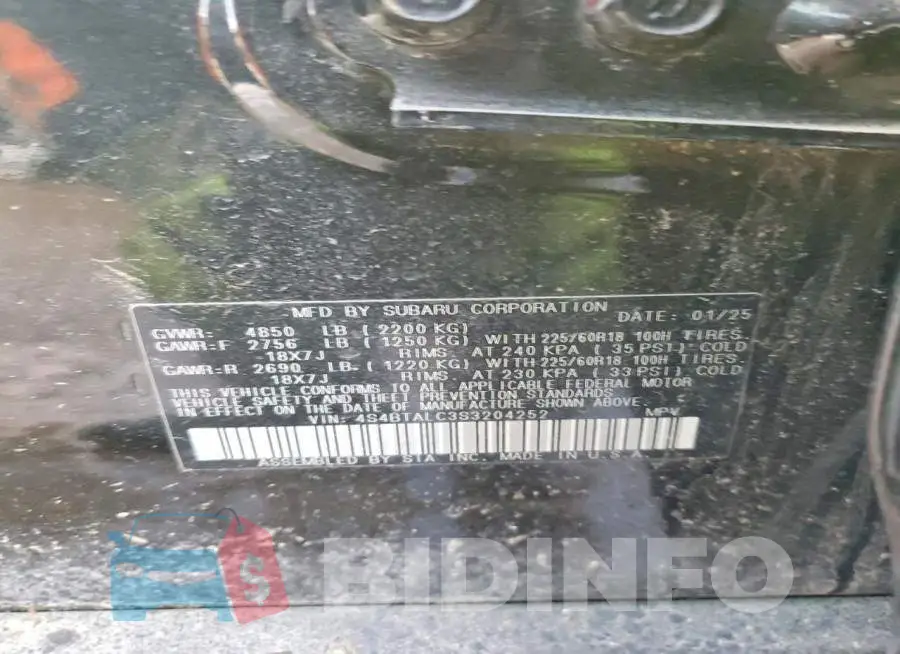 4S4BTALC3S3204252 Photo# 13