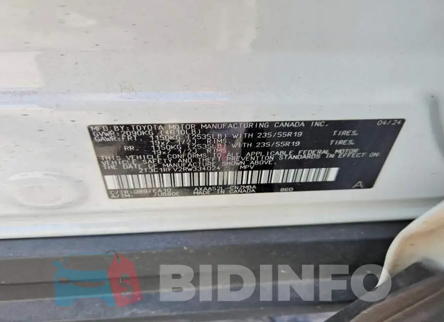2T3C1RFV2RW334024 Photo# 13