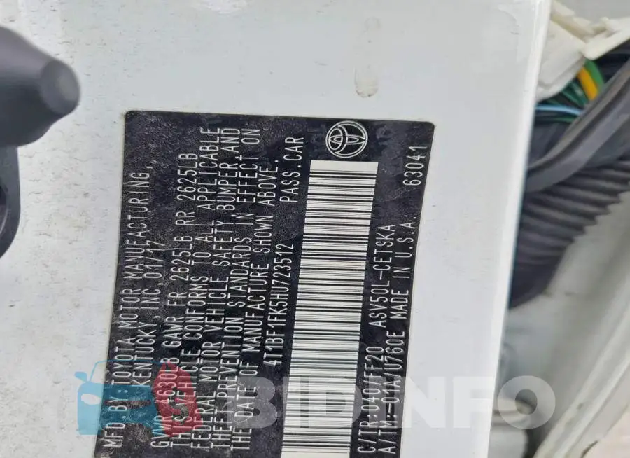 4T1BF1FK5HU723512 Photo# 13