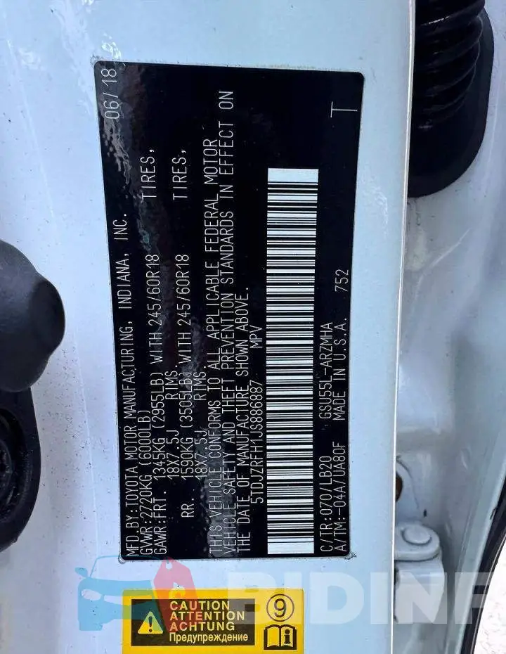 5TDJZRFH1JS886887 Photo# 10