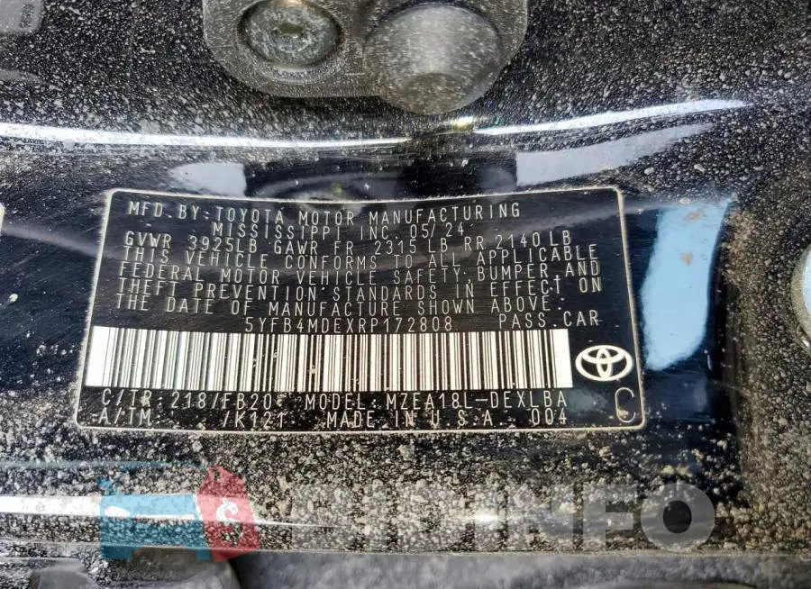 5YFB4MDEXRP172808 Photo# 13