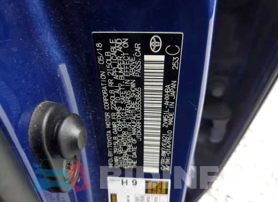JTDKARFU0J3553865 Photo# 12