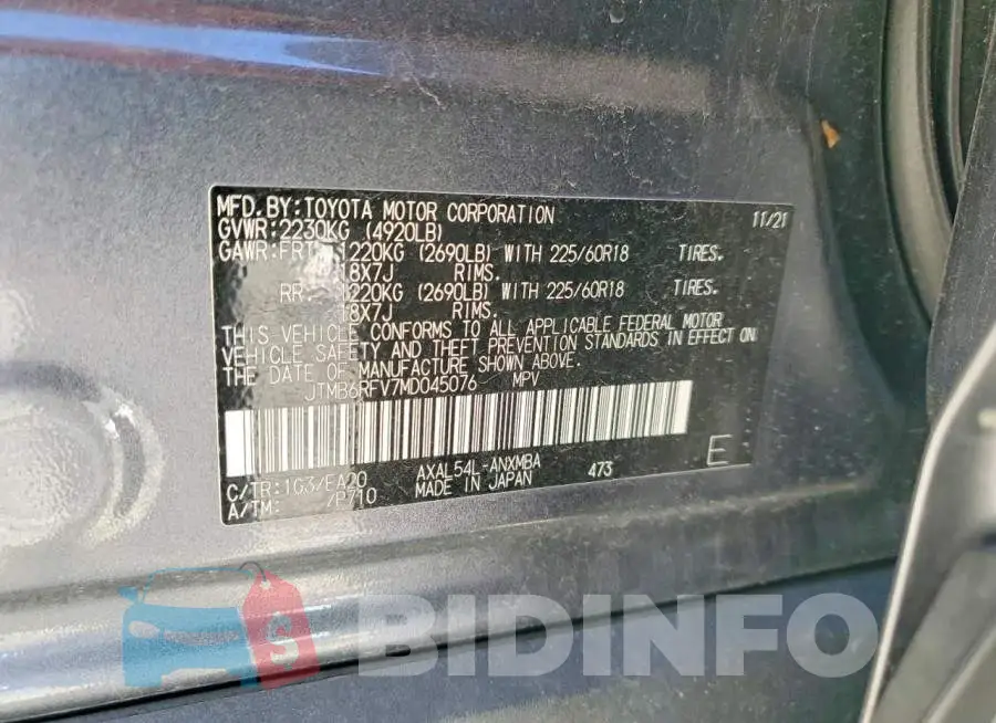 JTMB6RFV7MD045076 Photo# 13