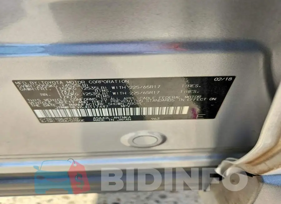 JTMWFREV6JD117447 Photo# 13