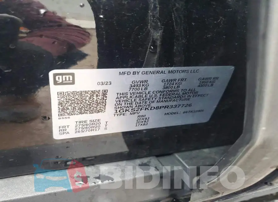 1GKS2FKD8PR337726 Photo# 13