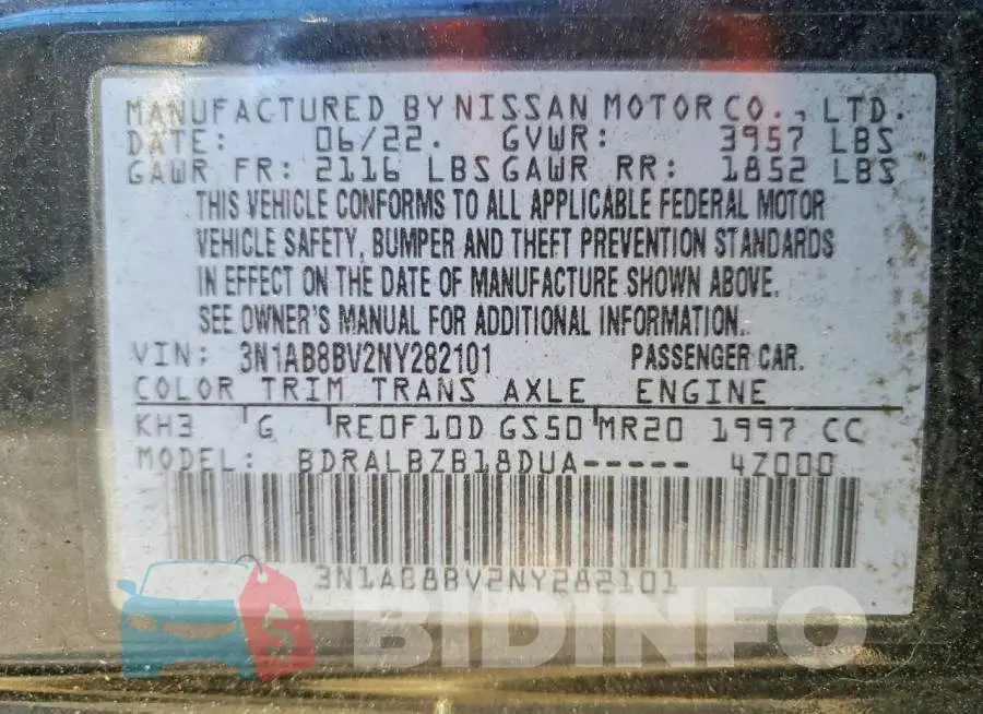 3N1AB8BV2NY282101 Photo# 13