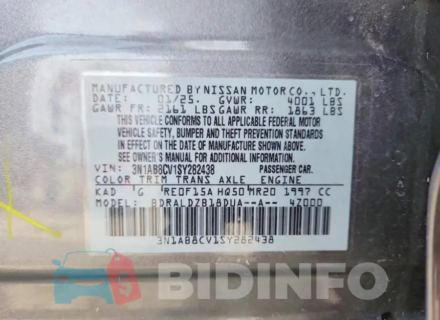 3N1AB8CV1SY282438 Photo# 12