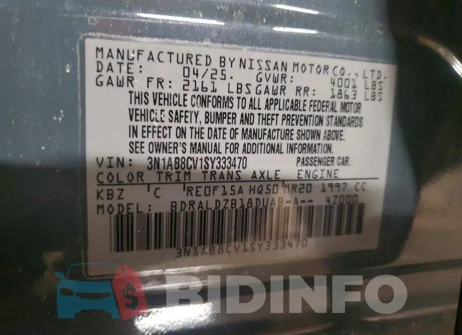 3N1AB8CV1SY333470 Photo# 12