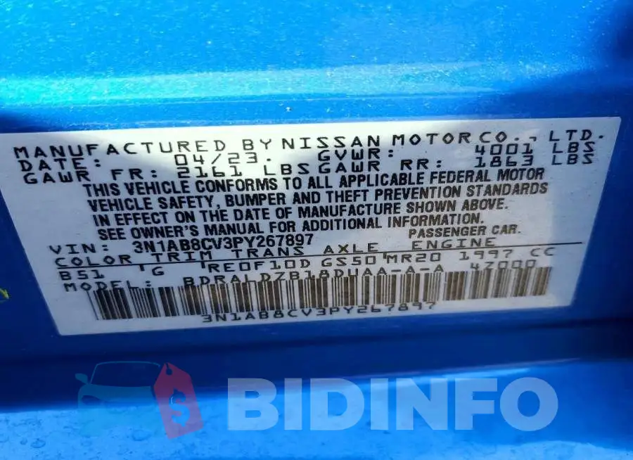 3N1AB8CV3PY267897 Photo# 12
