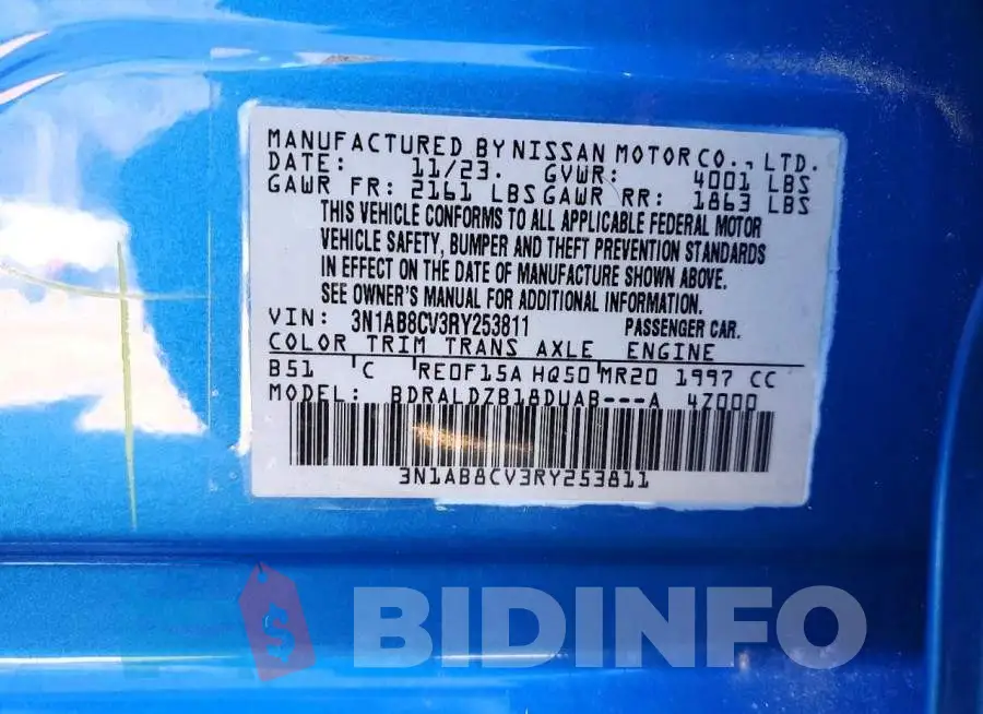 3N1AB8CV3RY253811 Photo# 13