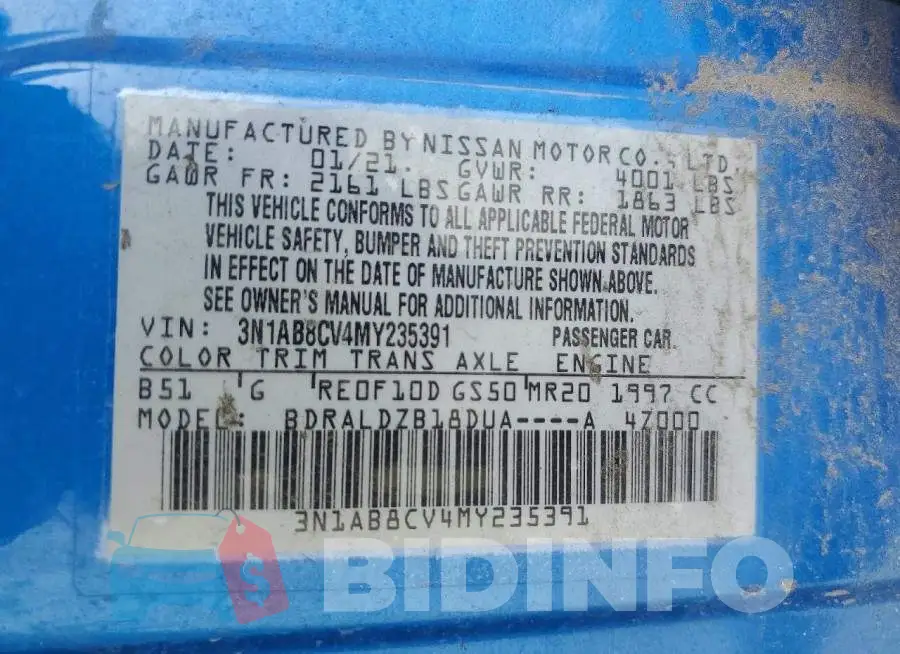 3N1AB8CV4MY235391 Photo# 13