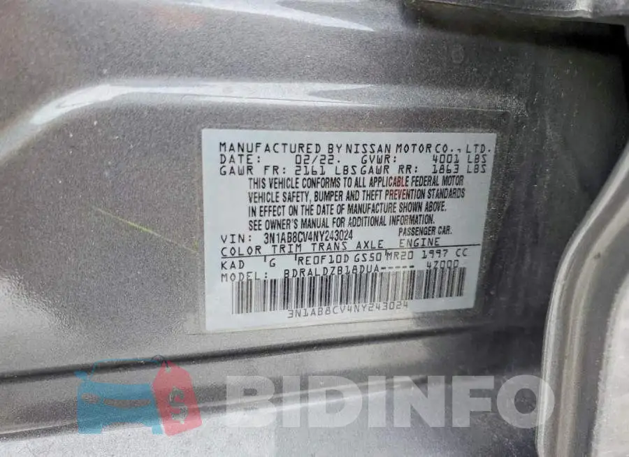3N1AB8CV4NY243024 Photo# 12