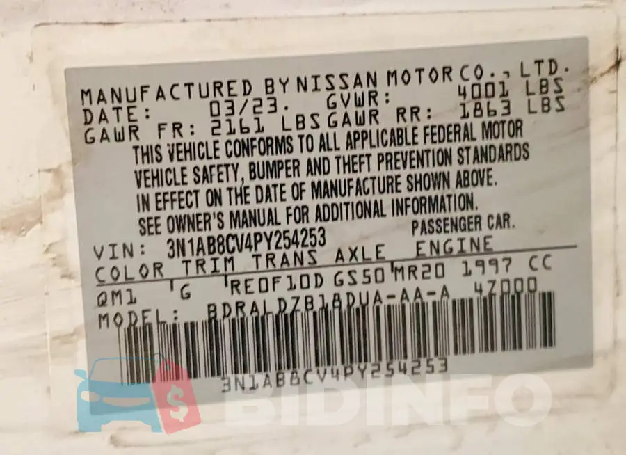 3N1AB8CV4PY254253 Photo# 13