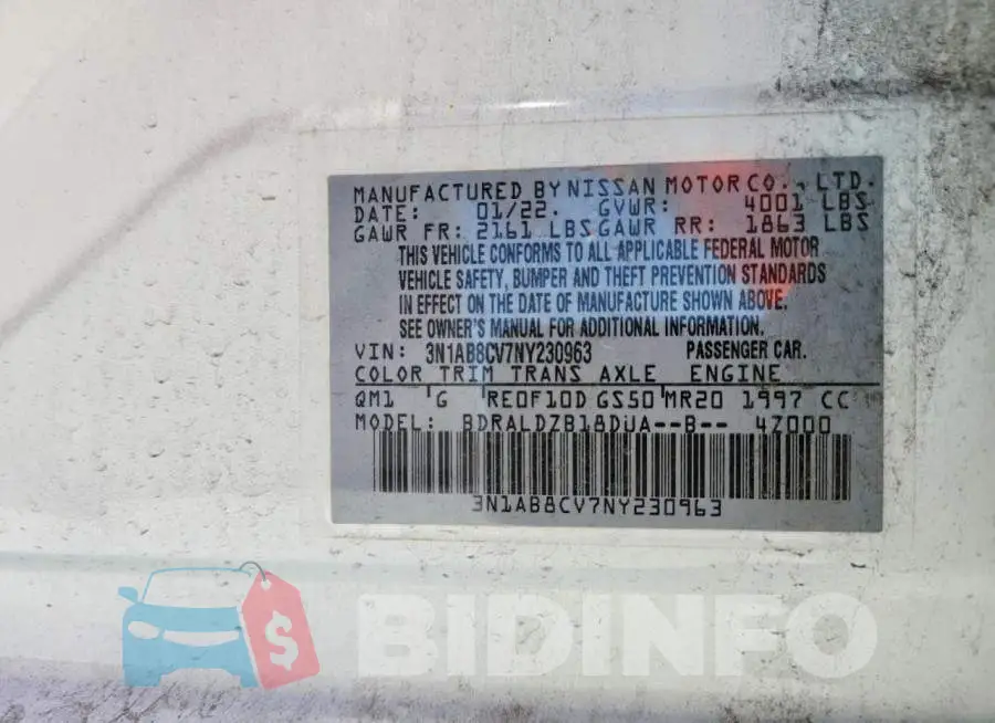 3N1AB8CV7NY230963 Photo# 12