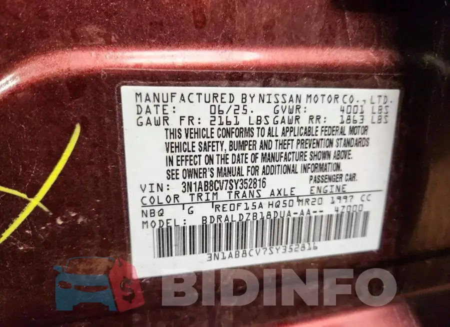 3N1AB8CV7SY352816 Photo# 13
