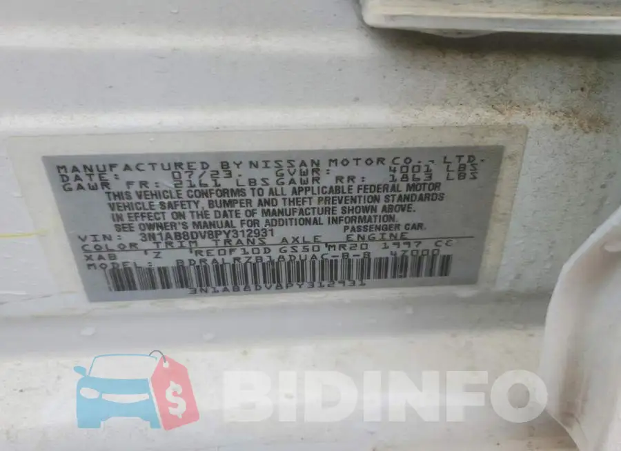 3N1AB8DV8PY312931 Photo# 12